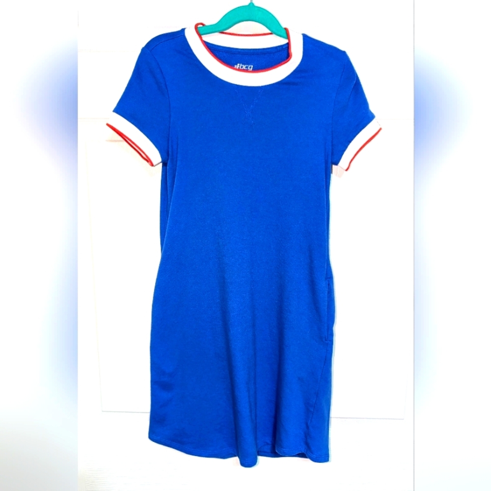 bcg Blue Polo Dress - Sz 8/10 - Picture 2 of 4